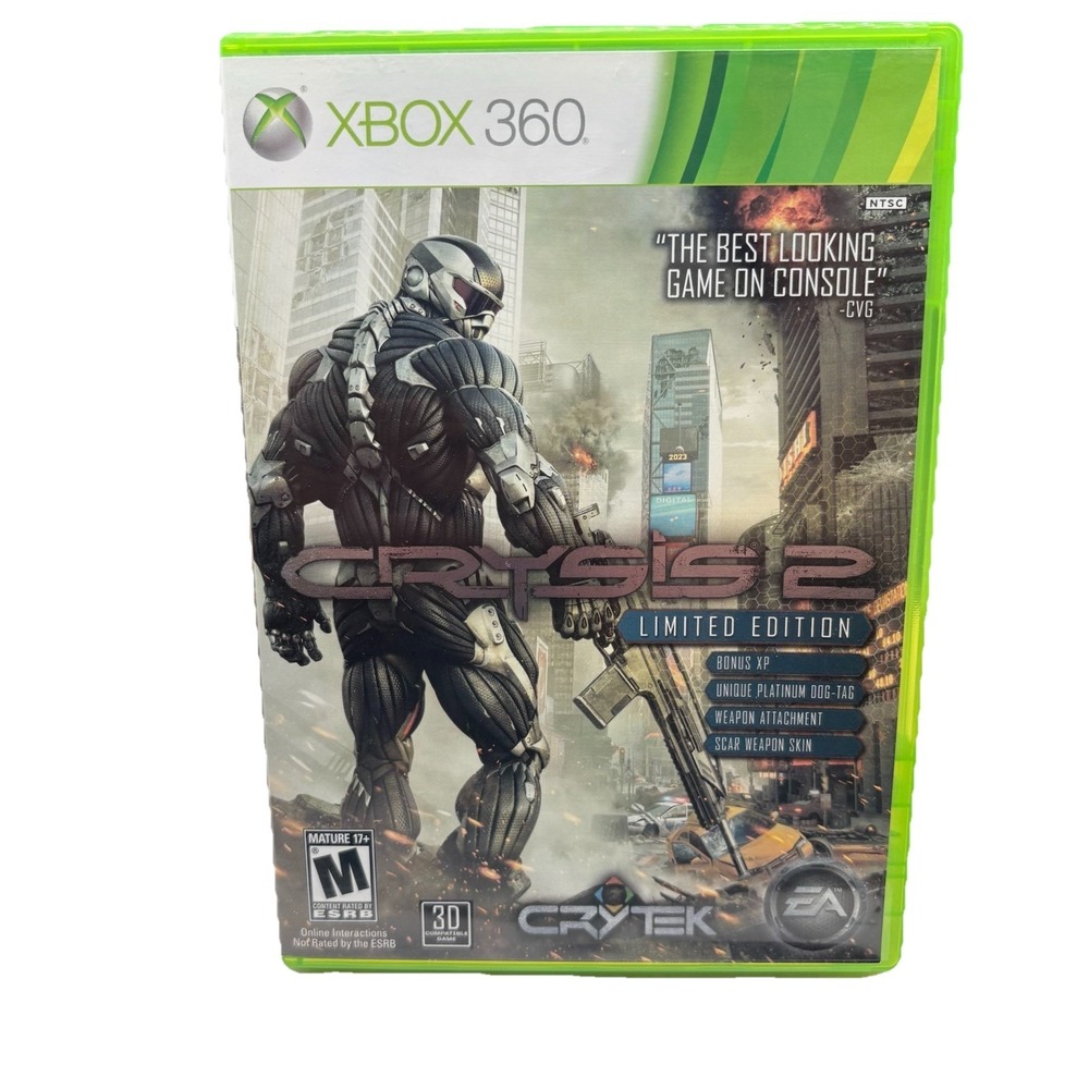 Crysis 2 -- Limited Edition (Microsoft Xbox 360, 2011) CIB Excellent